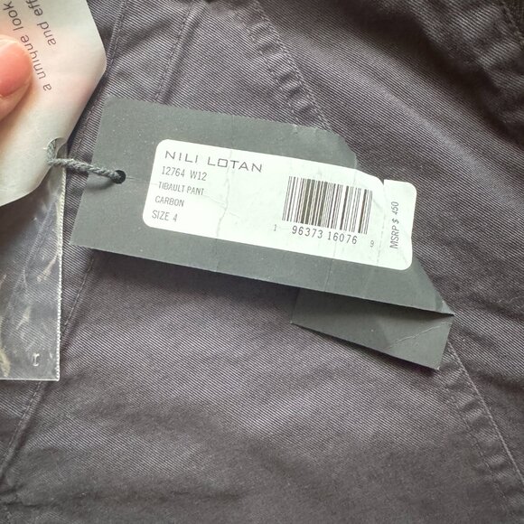 Nili Lotan Tibault Straight-Leg Cargo Pants, Size 4. - Picture 3 of 9